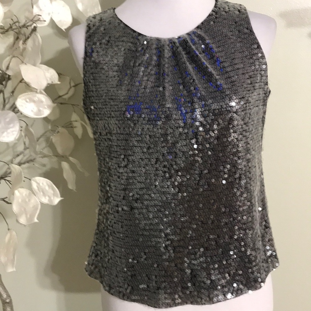 CALVIN KLEIN SEQUINS TOP